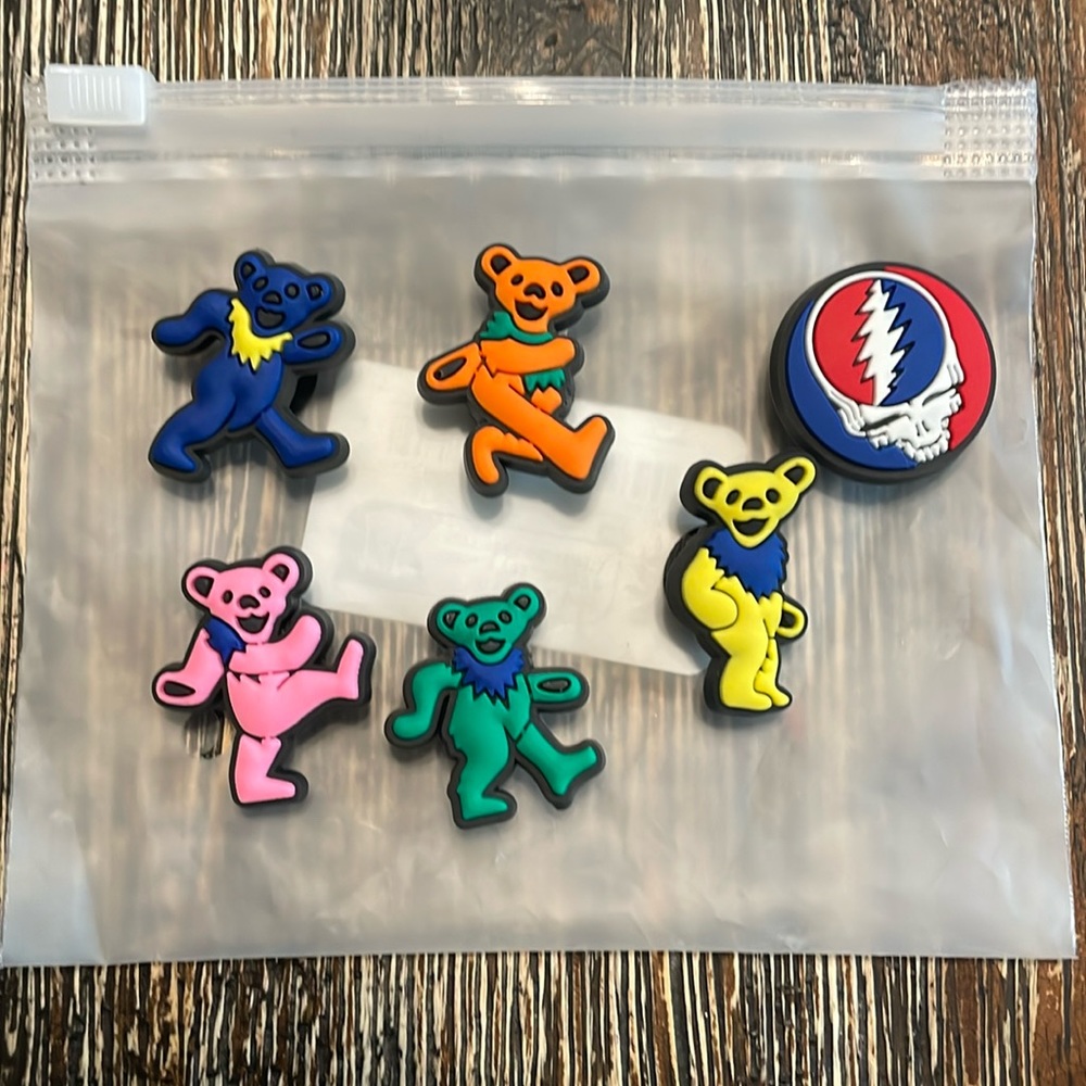 NWOT Grateful Dead Croc Charms